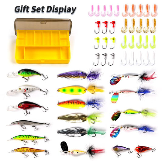 Bait Boss 2.1M Carbon Fiber Spinning Fishing Rod and Reel Combo – High Sensitivity 2-Piece Rod with BB3000 Reel, Lures, Tackle Box & Carrying Case – All-Purpose Freshwater/Saltwater Kit